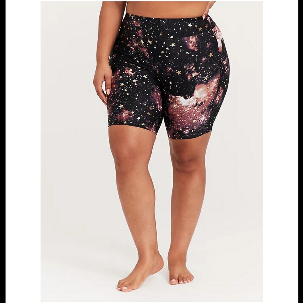 NWT TORRID BLACK CELESTIAL SWIM BIKE SHORT 5X